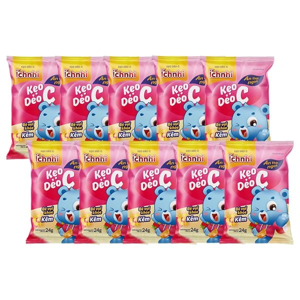 Combo 10 gói kẹo dẻo Ích Nhi hỗ trợ ăn ngon, đề kháng khỏe