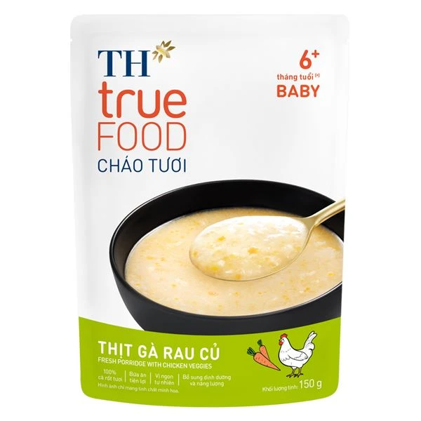 Cháo tươi TH true FOOD vị thịt gà, rau củ