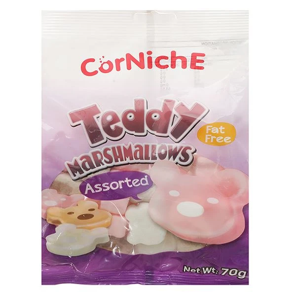 Kẹo xốp marshmallow Corniche Teddy hương vani