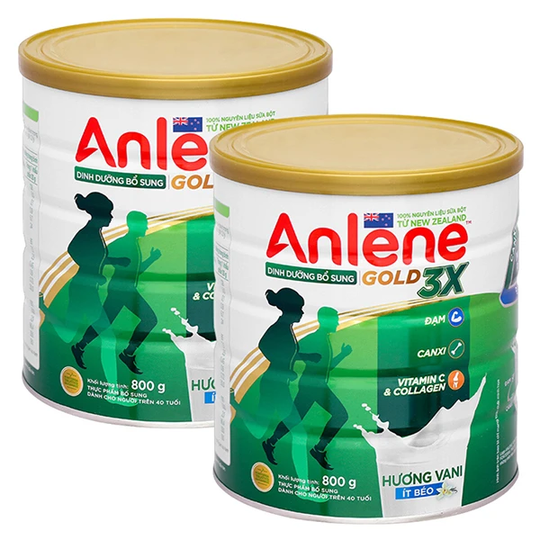 Combo 2 hộp sữa bột người lớn Anlene Gold 3X