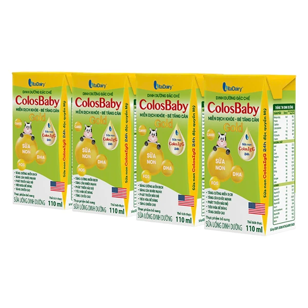 Lốc 4 hộp sữa non pha sẵn ColosBaby Gold
