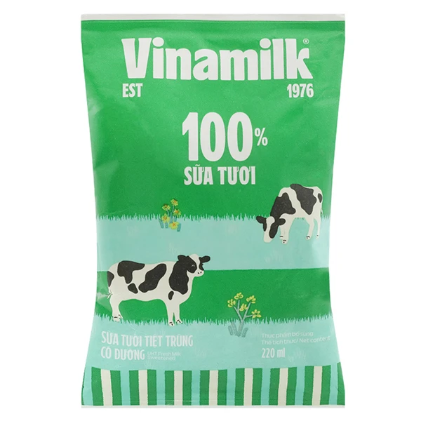 Sữa tươi tiệt trùng Vinamilk có đường