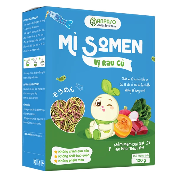 Mì somen ăn dặm rau củ Anpaso