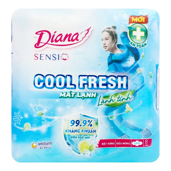 Băng vệ sinh ban ngày Diana Sensi Cool Fresh - Giao bao bì ngẫu nhiên