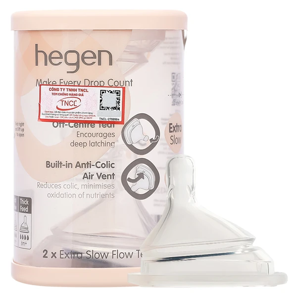 Bộ 2 núm ti Hegen size Extract Flow