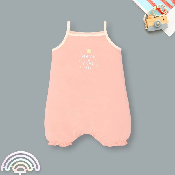Bodysuit bé gái Lullaby NH417N in chữ màu cam