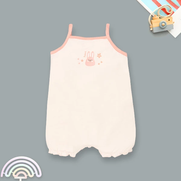 Bodysuit bé gái Lullaby NH417N in thỏ màu kem