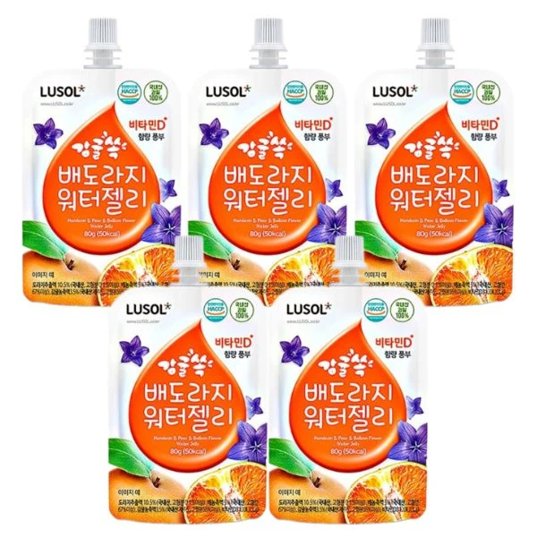 Combo 5 túi nước trái cây có thạch Lusol (từ 6 tháng)