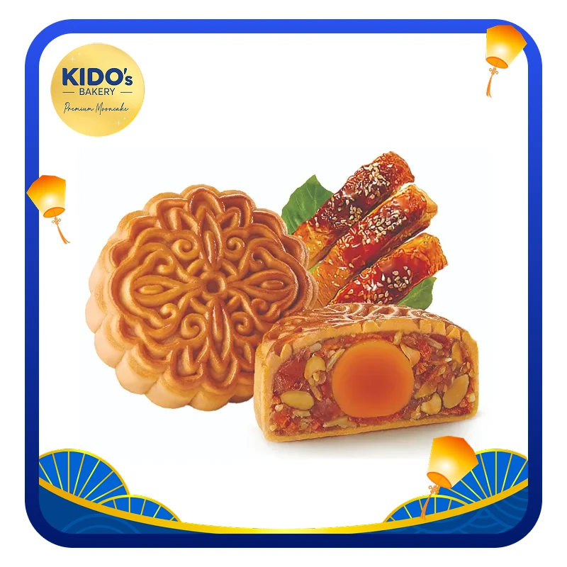 Bánh trung thu Kido's Bakery gà quay xốt Hồng Kong 1 trứng 150g