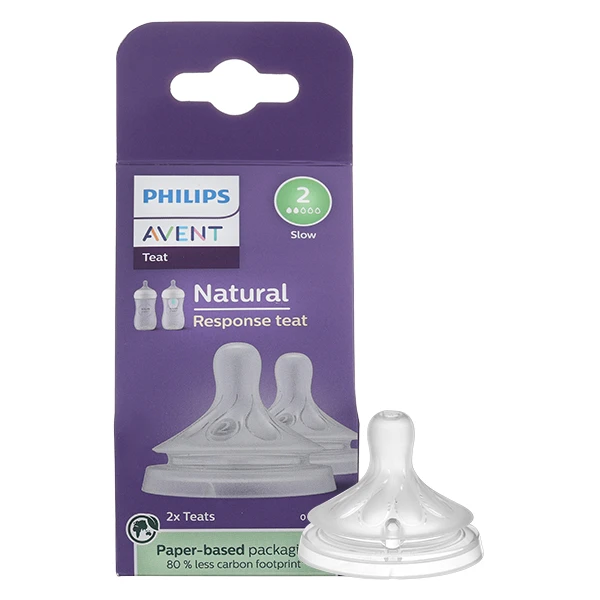 Bộ 2 núm ti Philips Avent SCY962/02 size 2 - Giao bao bì ngẫu nhiên