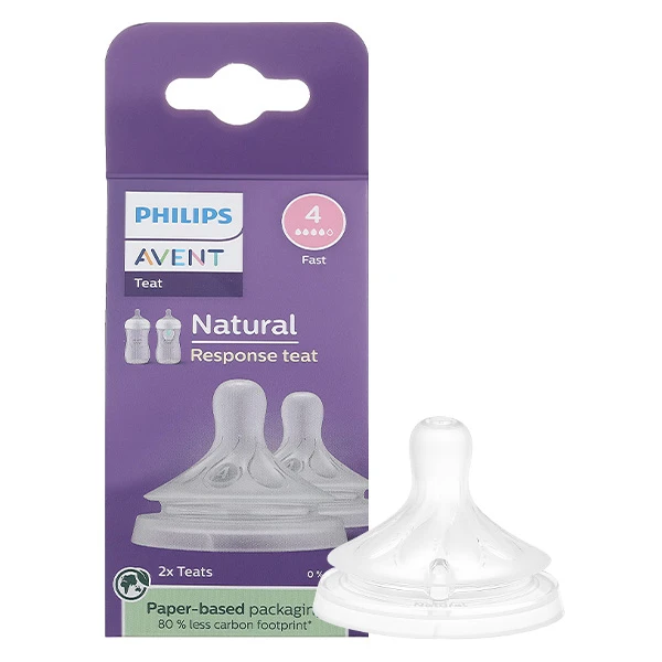 Bộ 2 núm ti Philips Avent SCY964/02 size 4 - Giao bao bì ngẫu nhiên