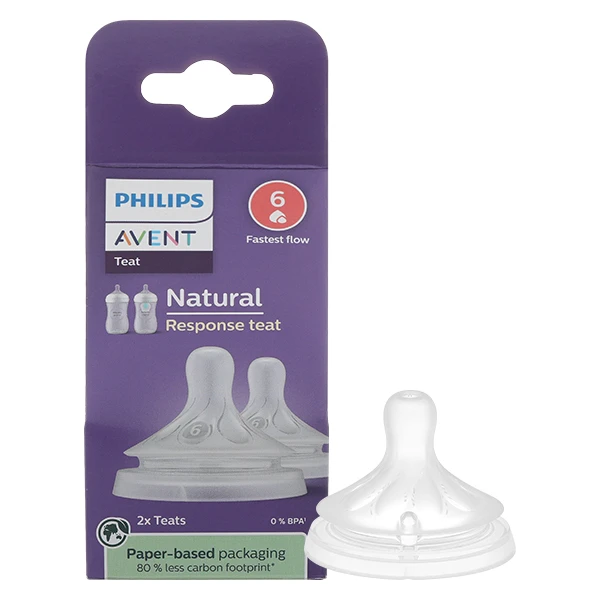 Bộ 2 núm ti Philips Avent SCY966/12 size 6 - Giao bao bì ngẫu nhiên