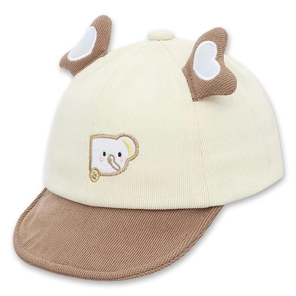Nón kết cho bé TOP KIDS thêu voi màu be