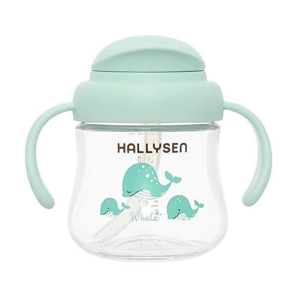 Bình tập uống Hallysen 210ml - Màu xanh