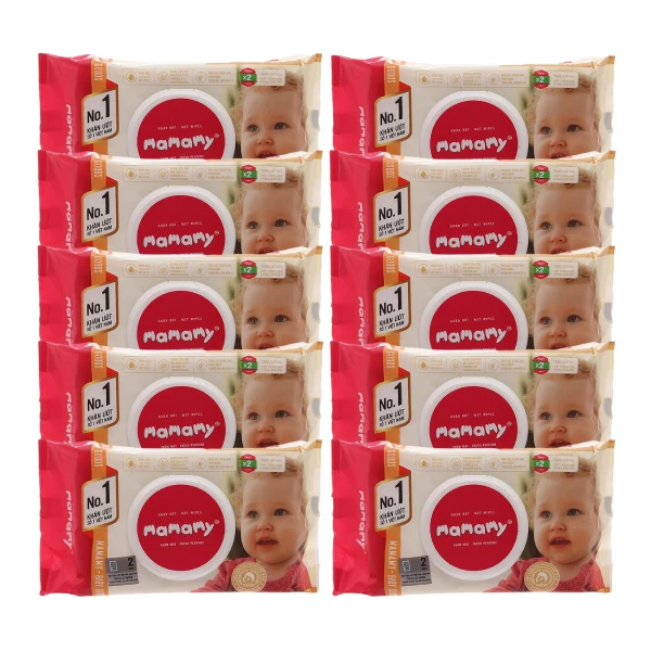 Combo 10 khăn ướt Mamamy hương thơm mát