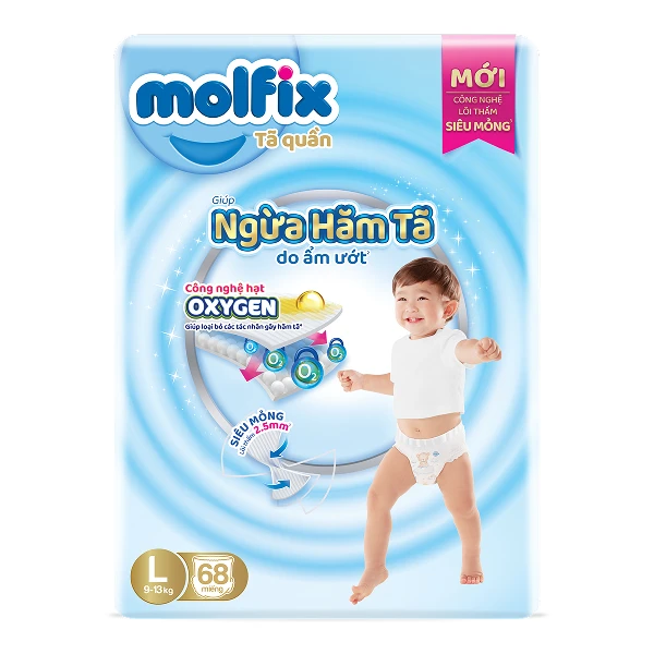 Tã quần Molfix Oxy size L