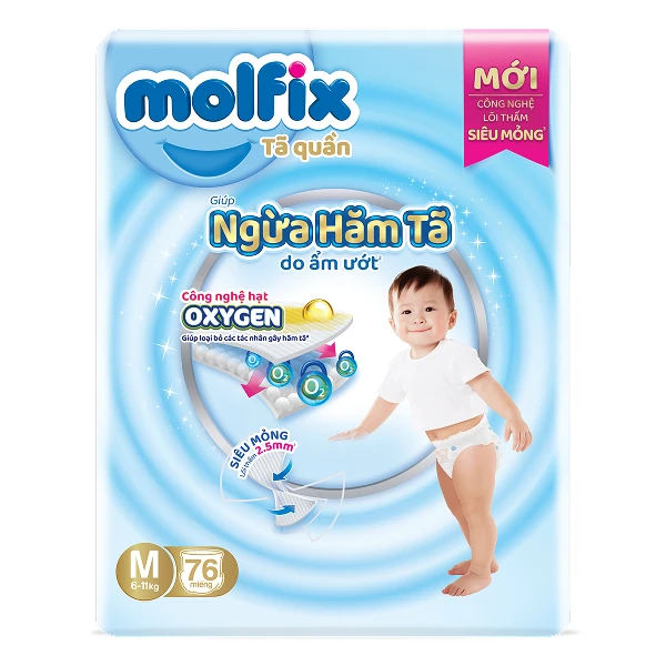 Tã quần Molfix Oxy size M