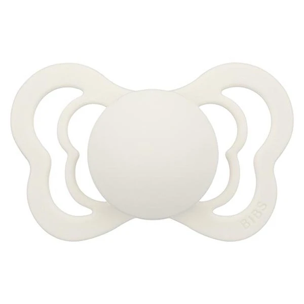 Ti ngậm BIBS Pacifier Couture (từ 6 tháng) - Màu trắng