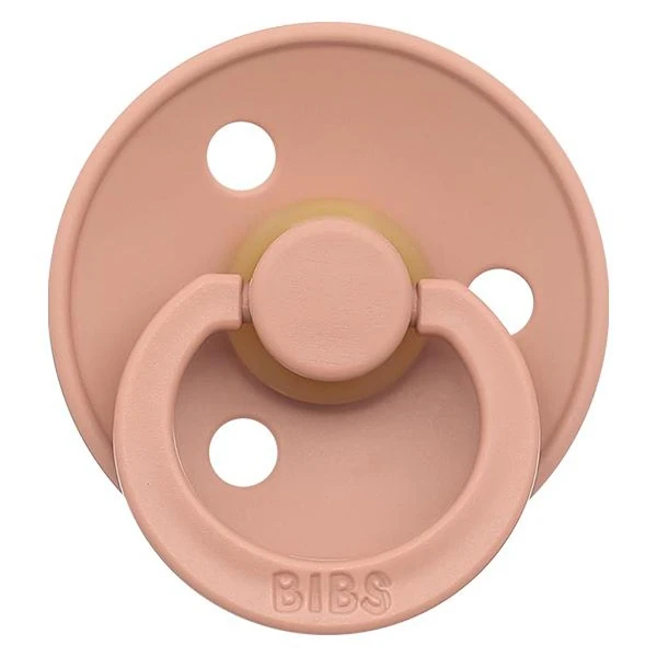 Ti ngậm BIBS Pacifier Colour Latex (0 - 6 tháng) - Màu hồng