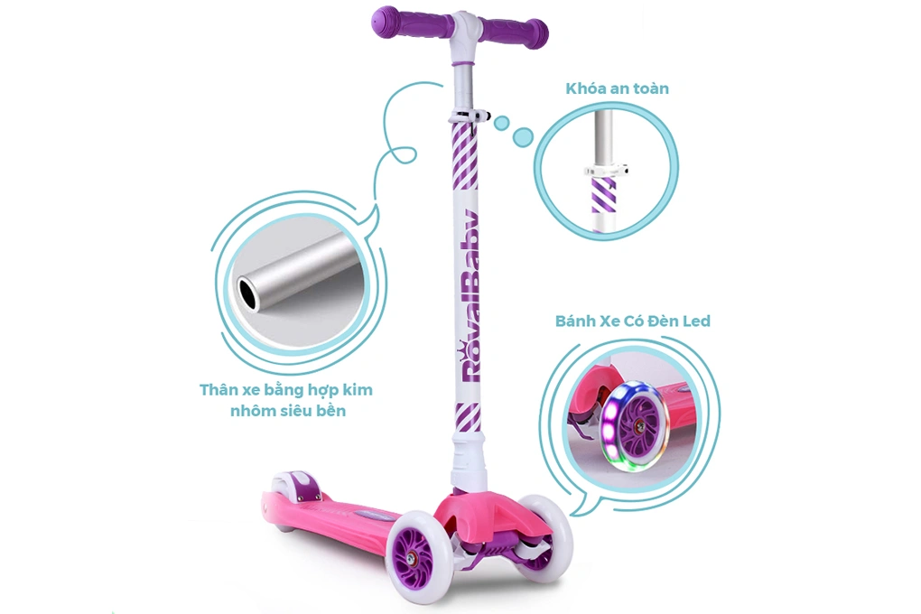 Xe scooter RoyalBaby RO203M-3 10