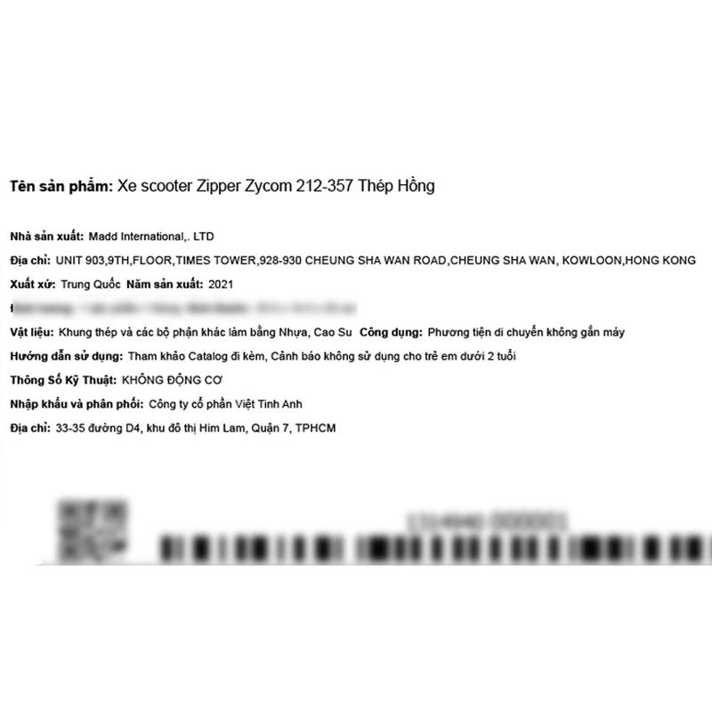 Xe scooter Zipper Zycom 212-357 (2 - 5 tuổi) 5