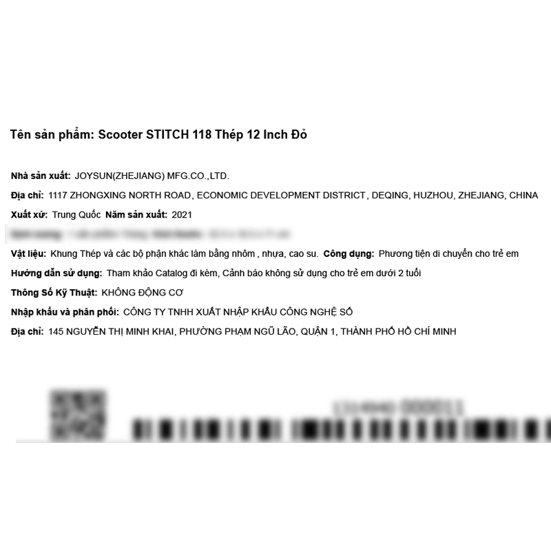 Xe scooter Stitch 118 (2 - 5 tuổi) 4