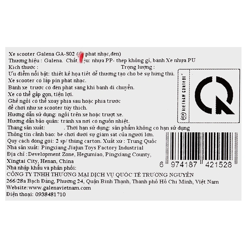 Xe scooter Galena GA-S02 (2 - 8 tuổi) 16