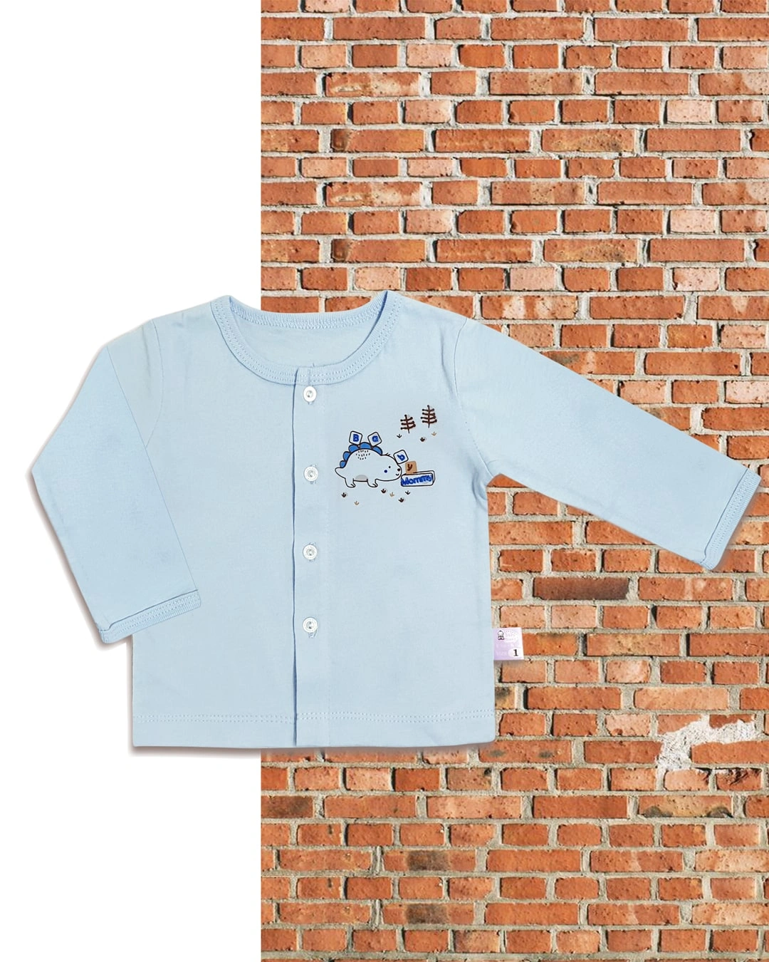 Áo tay dài nút giữa BabyMommy - Màu ngẫu nhiên 6