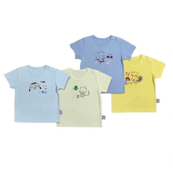 Áo tay ngắn nút vai BabyMommy - Màu ngẫu nhiên 1