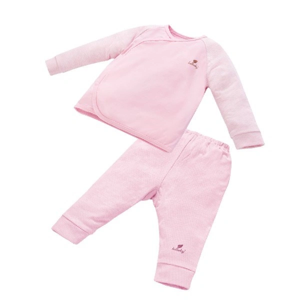 Bộ tay dài cài chéo Lullaby NH607P màu hồng 1
