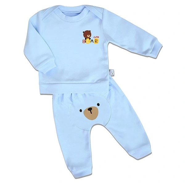 Bộ tay dài cổ chồm BabyMommy Interlock - màu ngẫu nhiên 1