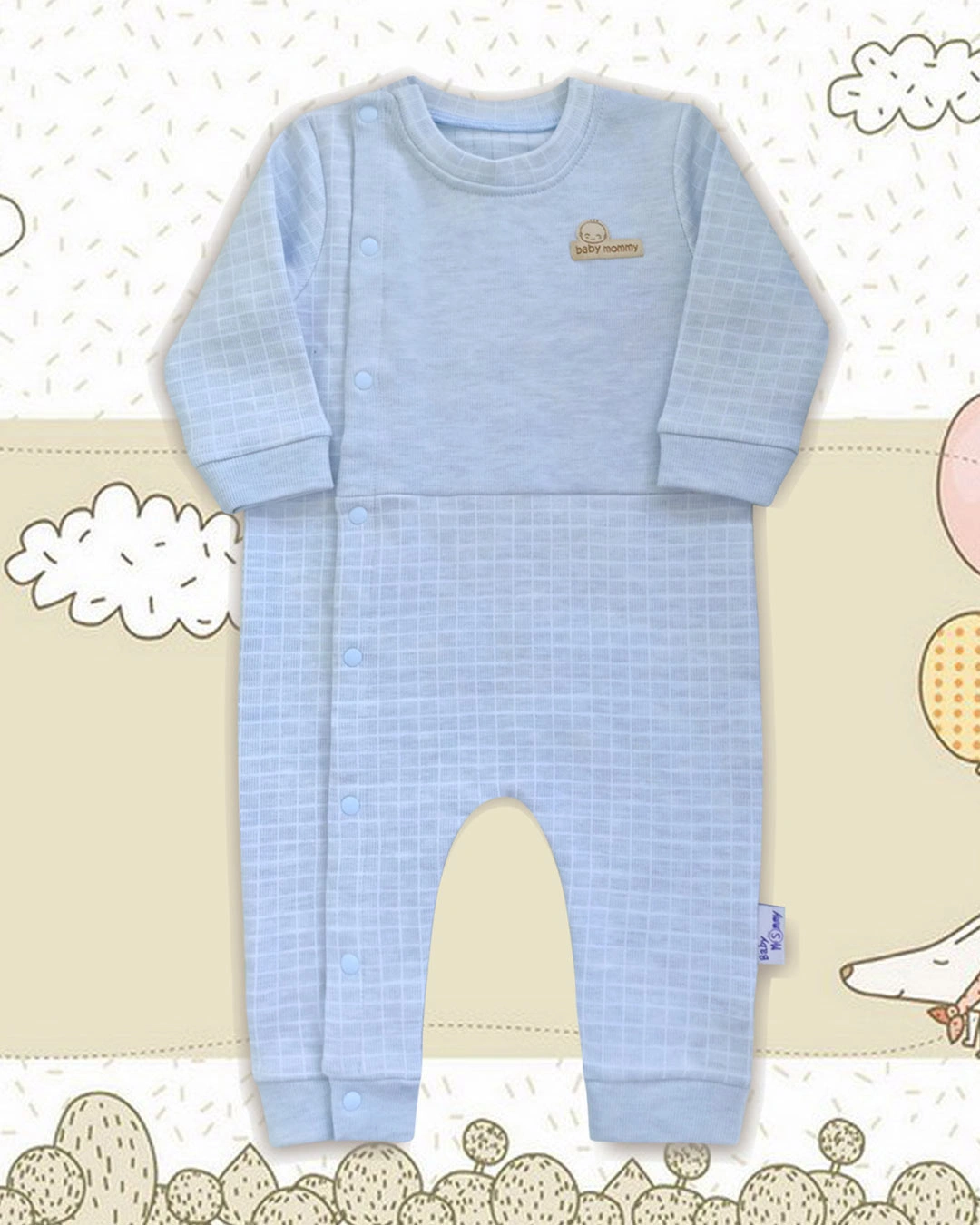 Bộ tay dài liền thân BabyMommy - Màu ngẫu nhiên 2