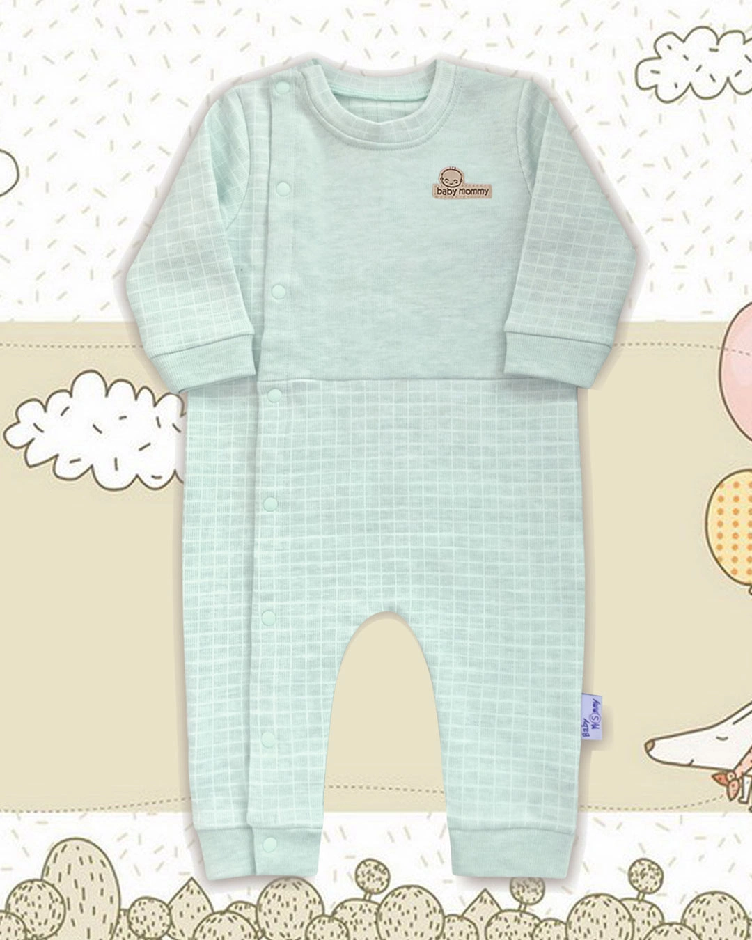 Bộ tay dài liền thân BabyMommy - Màu ngẫu nhiên 5