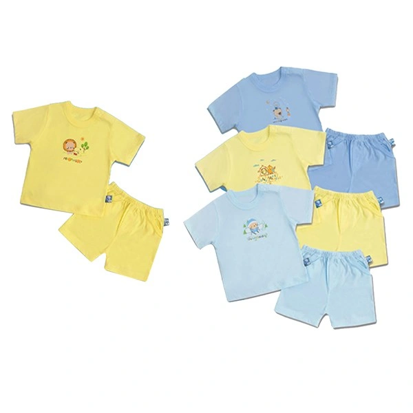 Bộ tay ngắn nút vai BabyMommy CM - Màu ngẫu nhiên 1