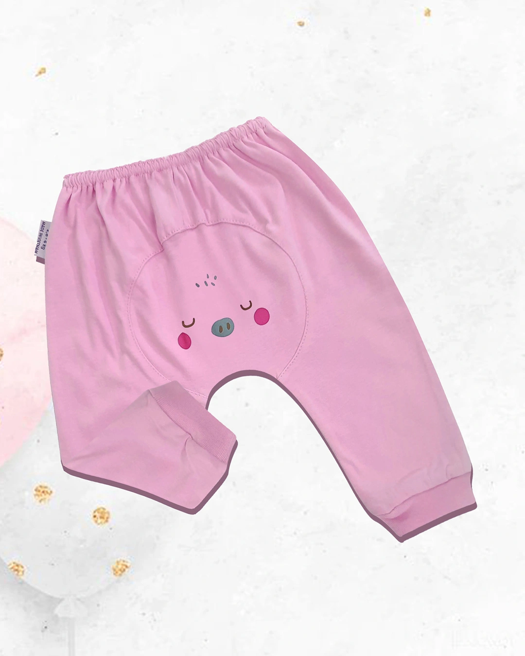 Quần dài màu in thú bo thun BabyMommy - Màu ngẫu nhiên 2