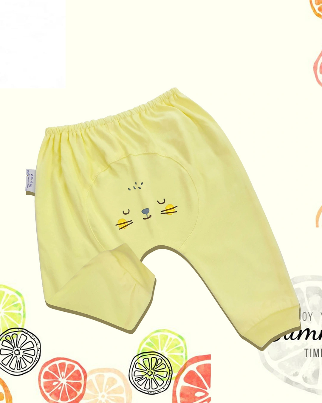 Quần dài màu in thú bo thun BabyMommy - Màu ngẫu nhiên 5