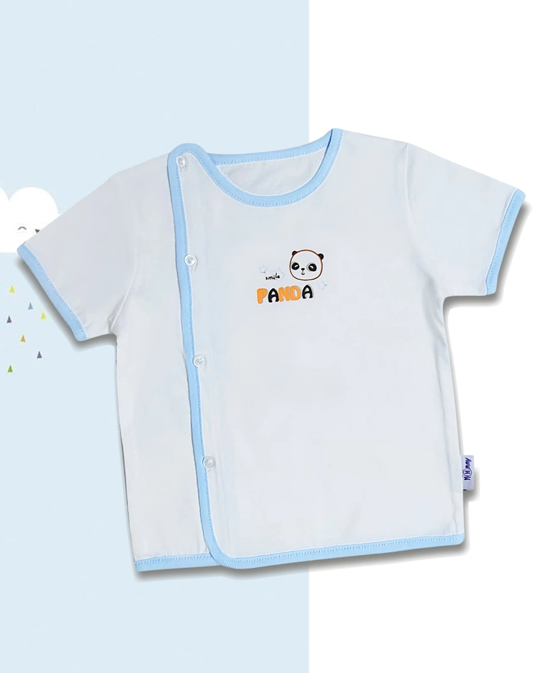 Áo tay ngắn bác sĩ trắng in họa tiết BabyMommy - Màu ngẫu nhiên 2