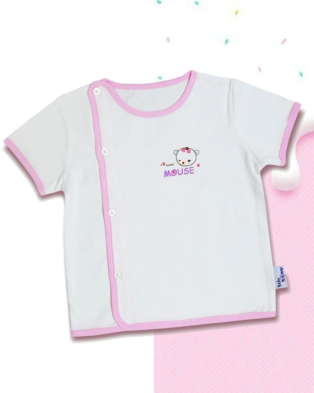 Áo tay ngắn bác sĩ trắng in họa tiết BabyMommy - Màu ngẫu nhiên 5