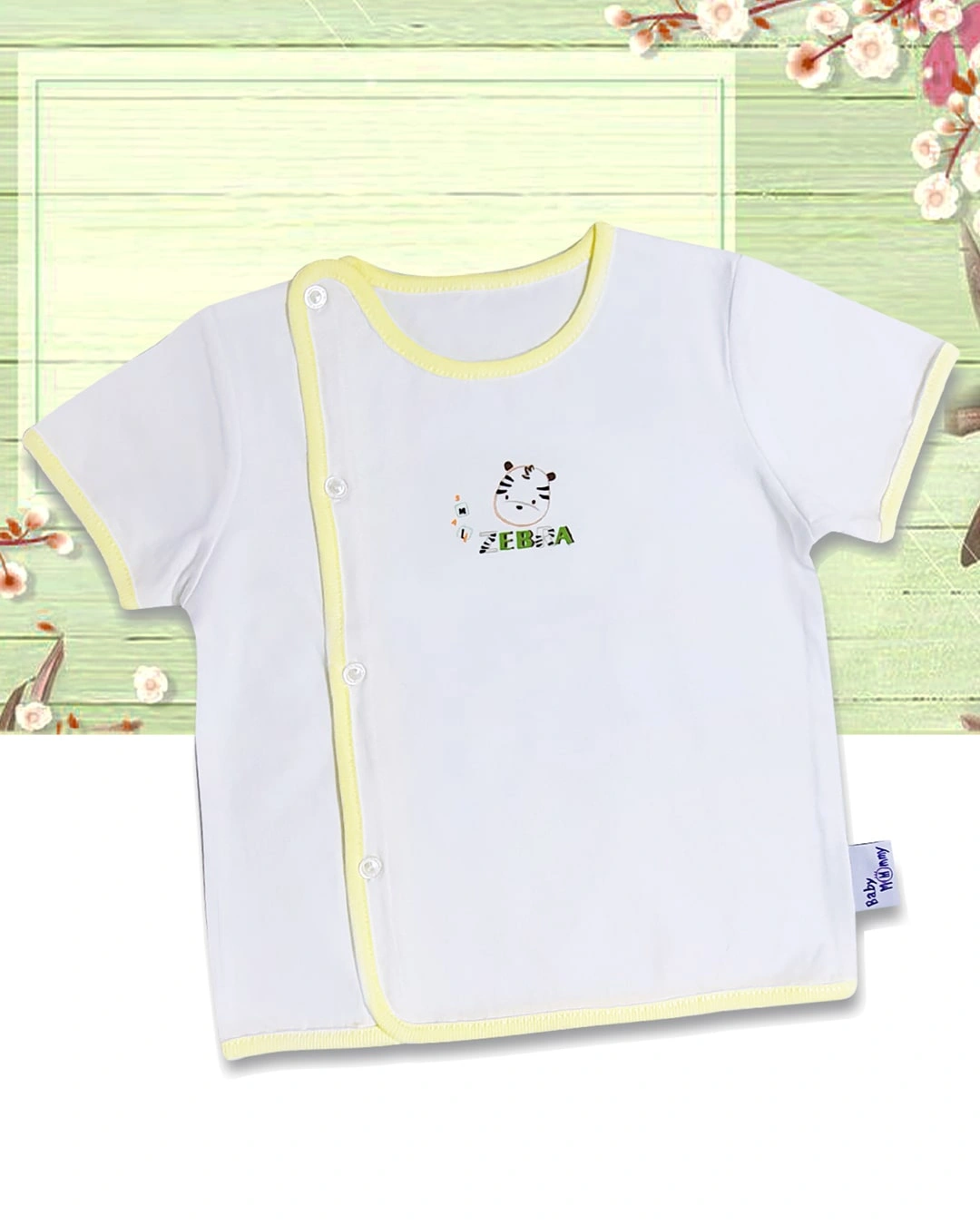 Áo tay ngắn bác sĩ trắng in họa tiết BabyMommy - Màu ngẫu nhiên 6