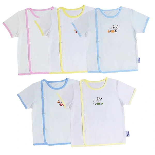 Áo tay ngắn bác sĩ trắng in họa tiết BabyMommy - Màu ngẫu nhiên 1