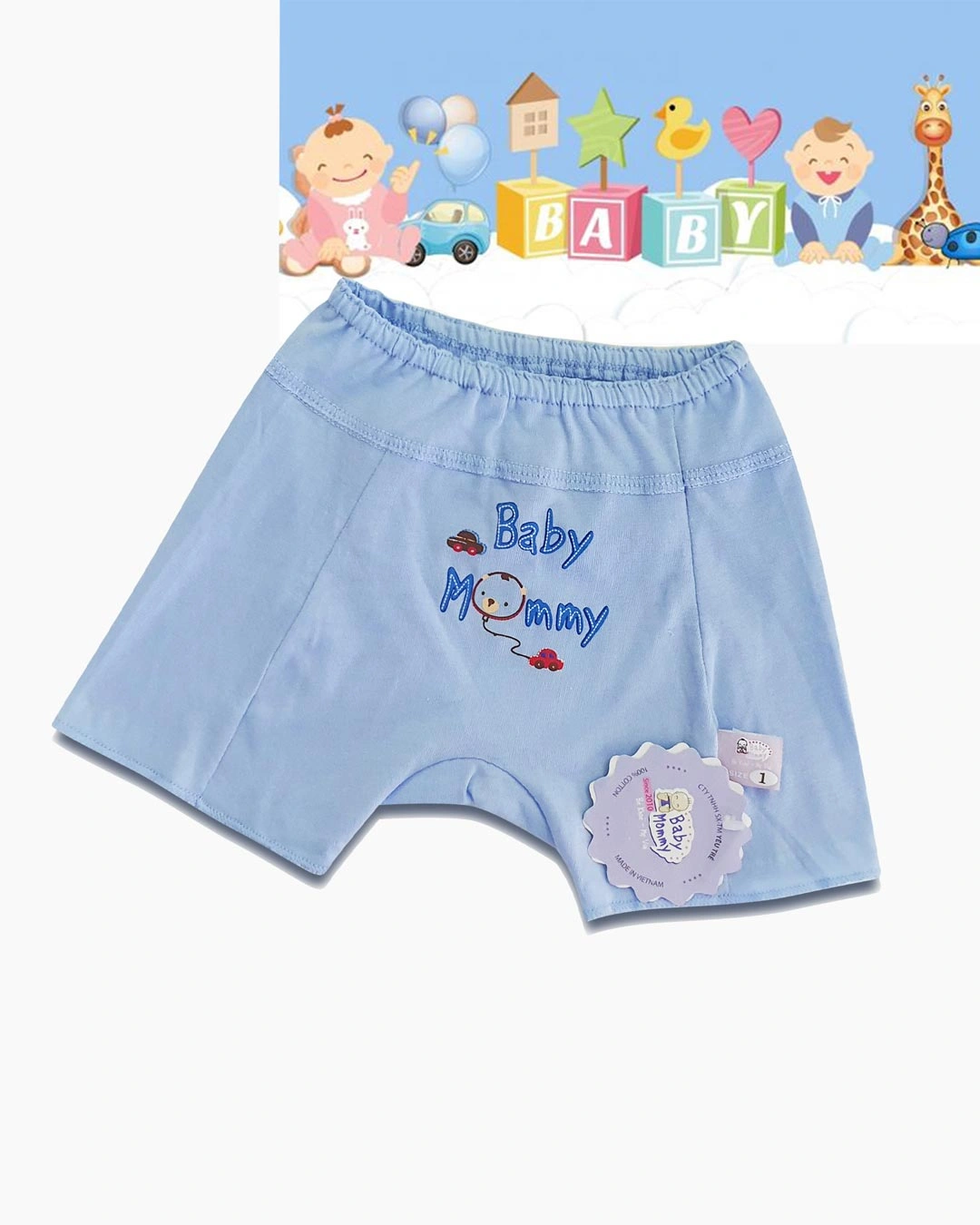 Quần ngắn màu in họa tiết BabyMommy - Màu ngẫu nhiên 3