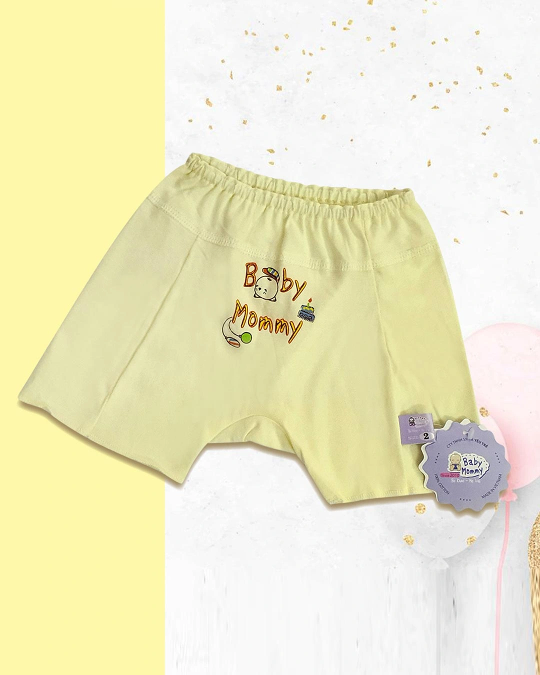 Quần ngắn màu in họa tiết BabyMommy - Màu ngẫu nhiên 6