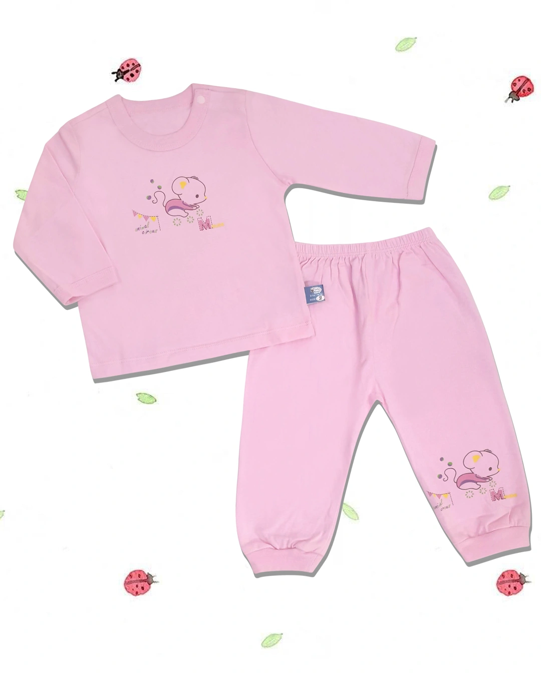 Bộ tay dài nút vai BabyMommy - Màu ngẫu nhiên 4