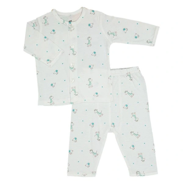 Bộ tay dài cài giữa bé gái Lullaby NH681P màu trắng - hồng 3