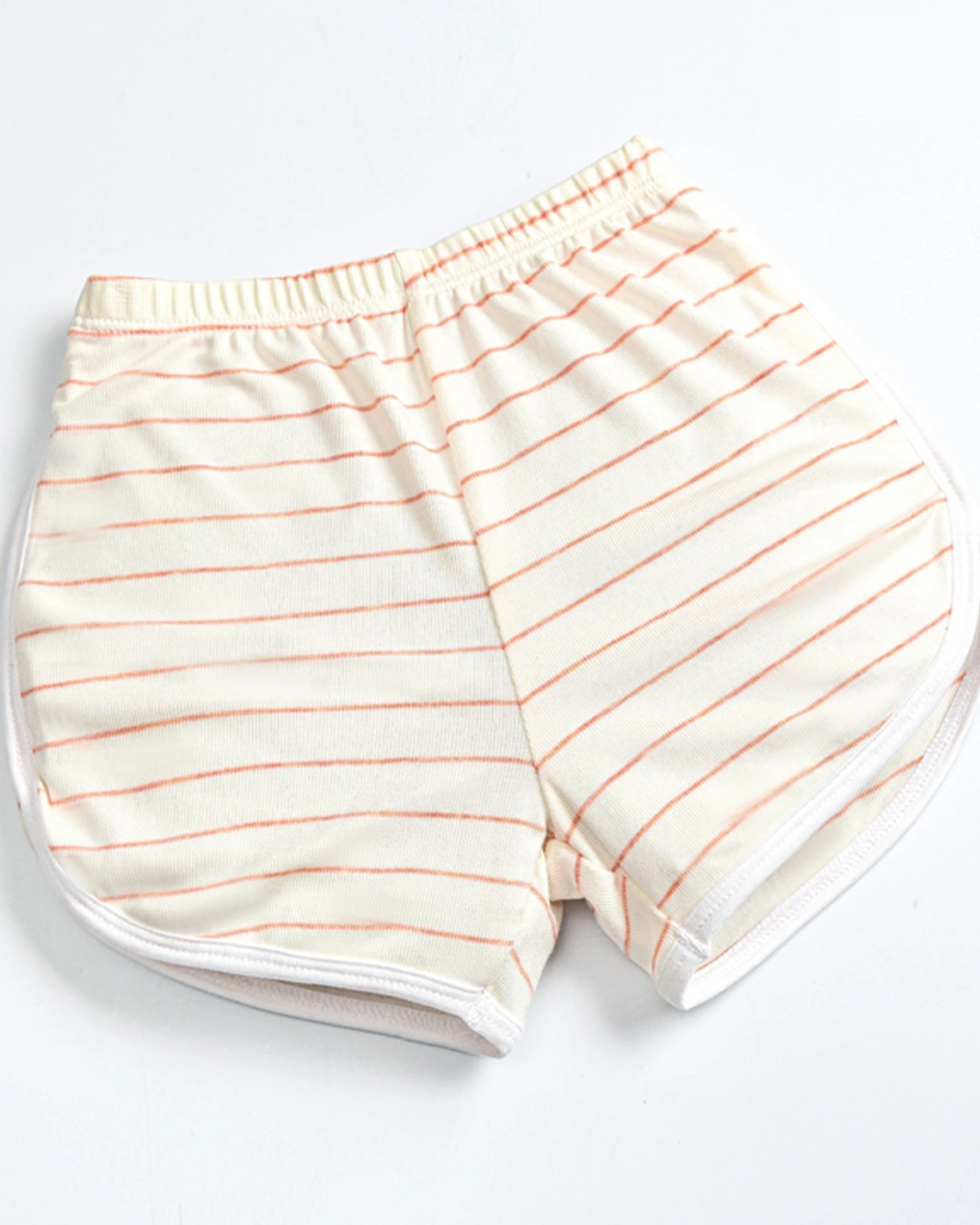 Bộ sát nách kẻ thưa màu cam phối trắng Haki 4