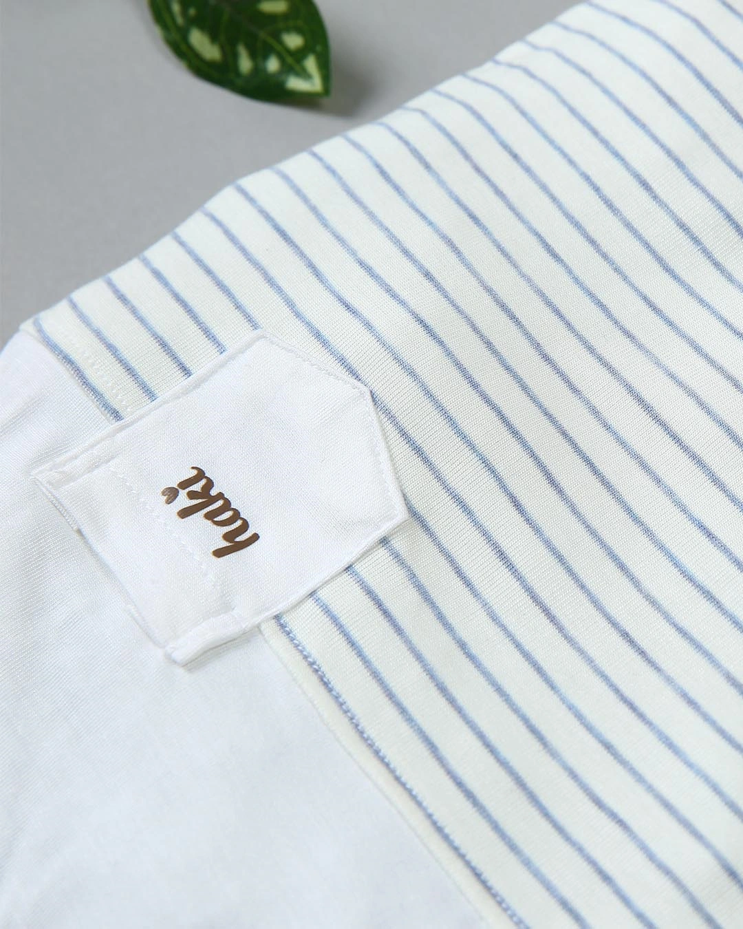 Bộ sát nách kẻ dày Haki màu xanh 6