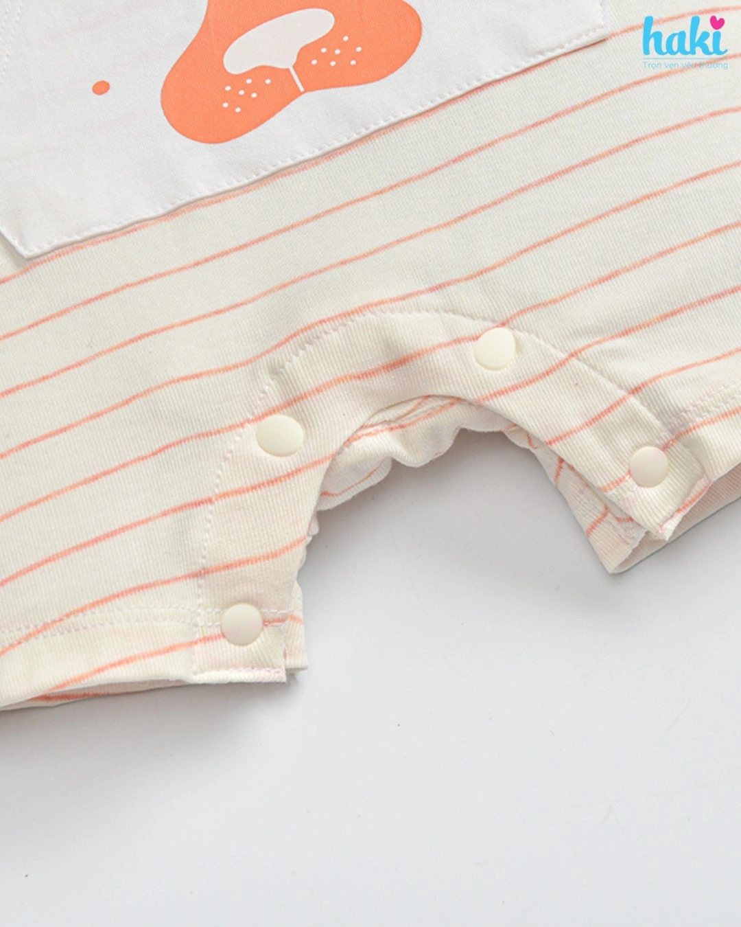 Bodysuit Haki màu cam kẻ thưa 4