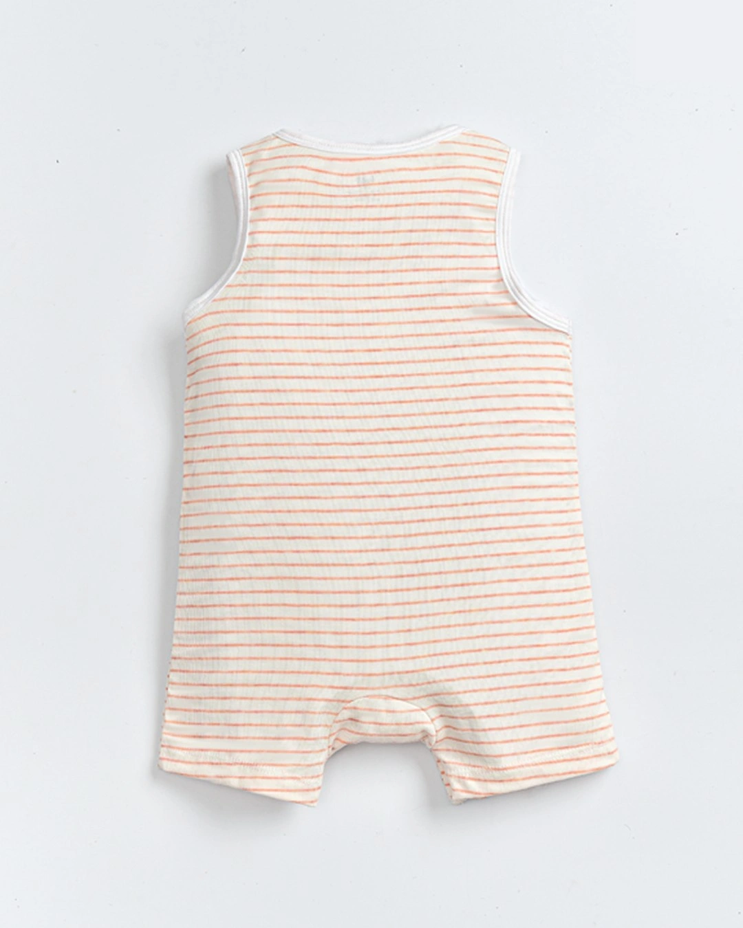 Bodysuit Haki màu cam kẻ dày 2