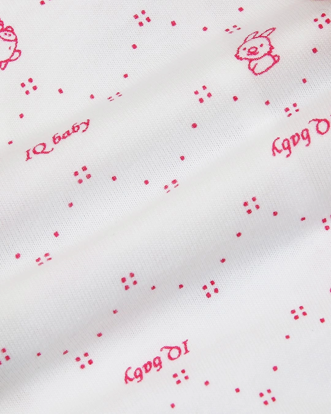 Áo tay dài in hình thú xanh IQ Baby màu trắng 15