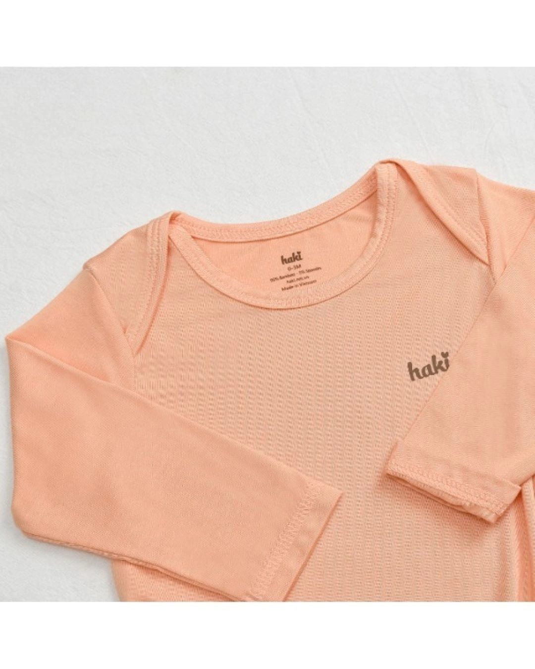 Bodysuit tay dài Haki BB044 màu vàng chanh 12